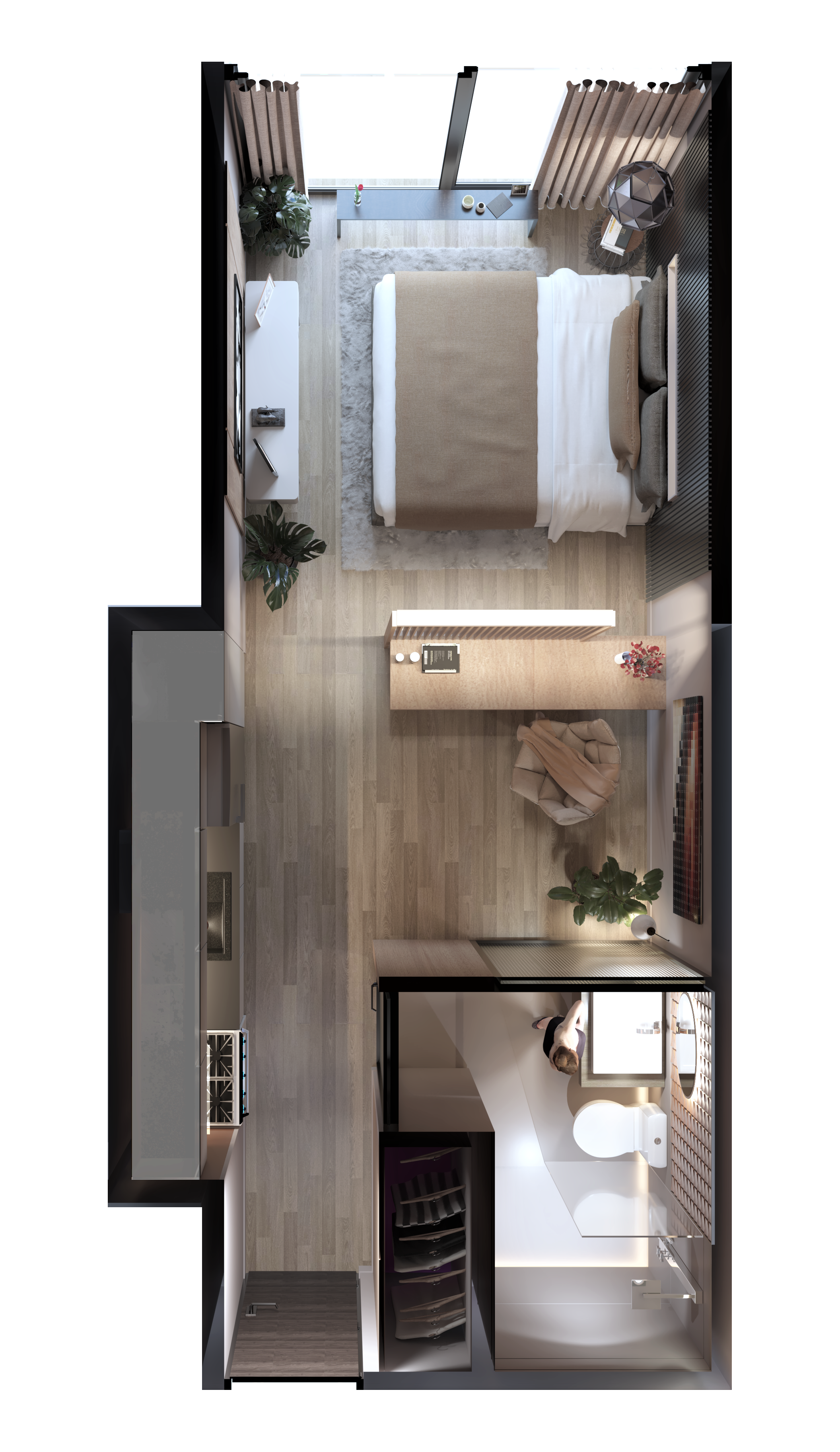 render planta suite panorama luxury